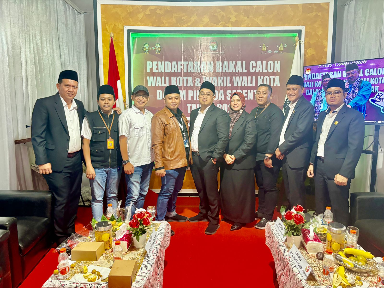 Pendaftaran Hari Terakhir Bakal Pasangan Calon Walikota Dan Wakil Walikota Tasikmalaya