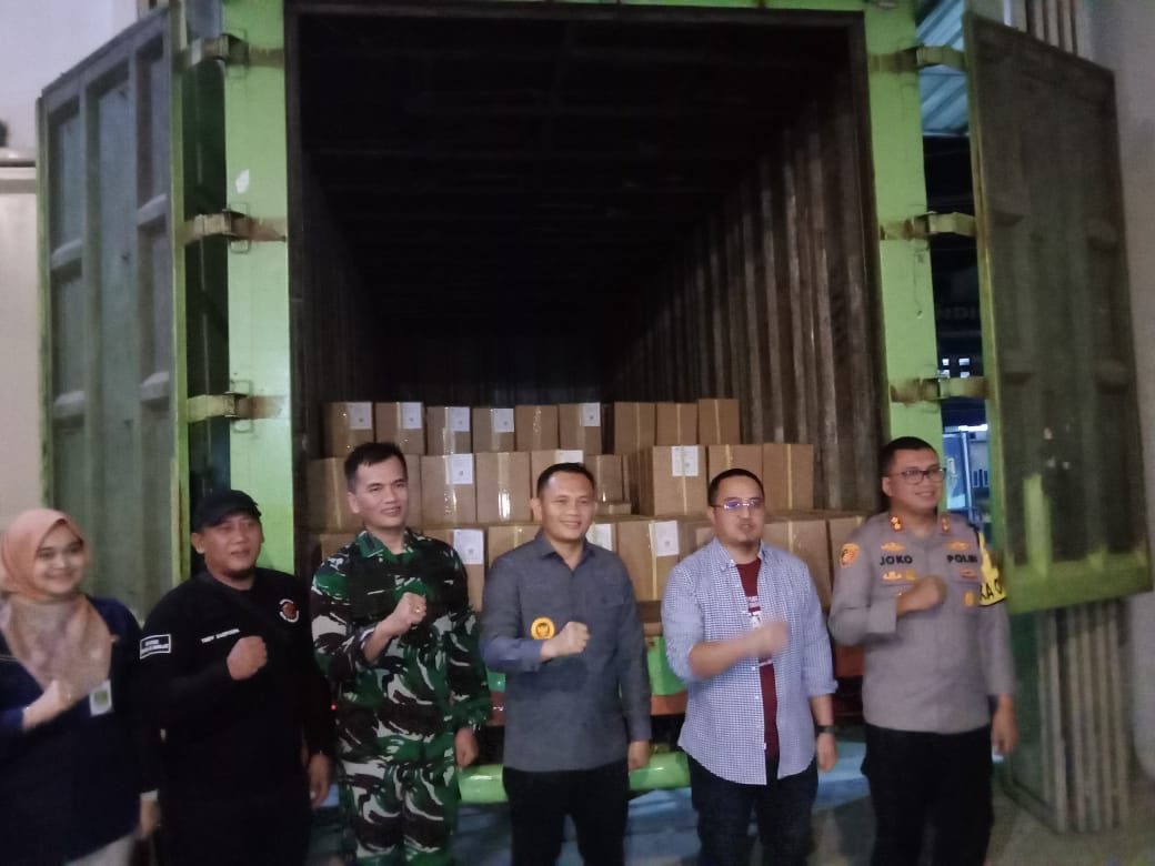 Surat Suara Telah Sampai Ke Gudang Logistik KPU Kota Tasikmalaya