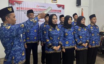 Pelantikan PPPK Tahap Pertama di Bawaslu Kota Tasikmalaya Tahun 2024 Resmi Dilantik